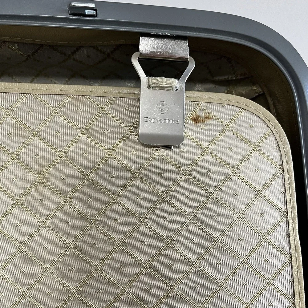 Vintage Samsonite Profile II‎ Gray Hard Case Suitcase Luggage 24 x 18 x 8.5